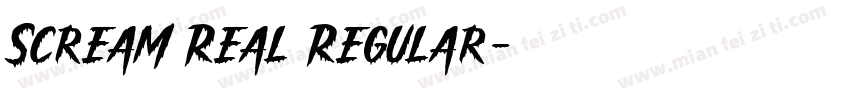 Scream Real Regular字体转换